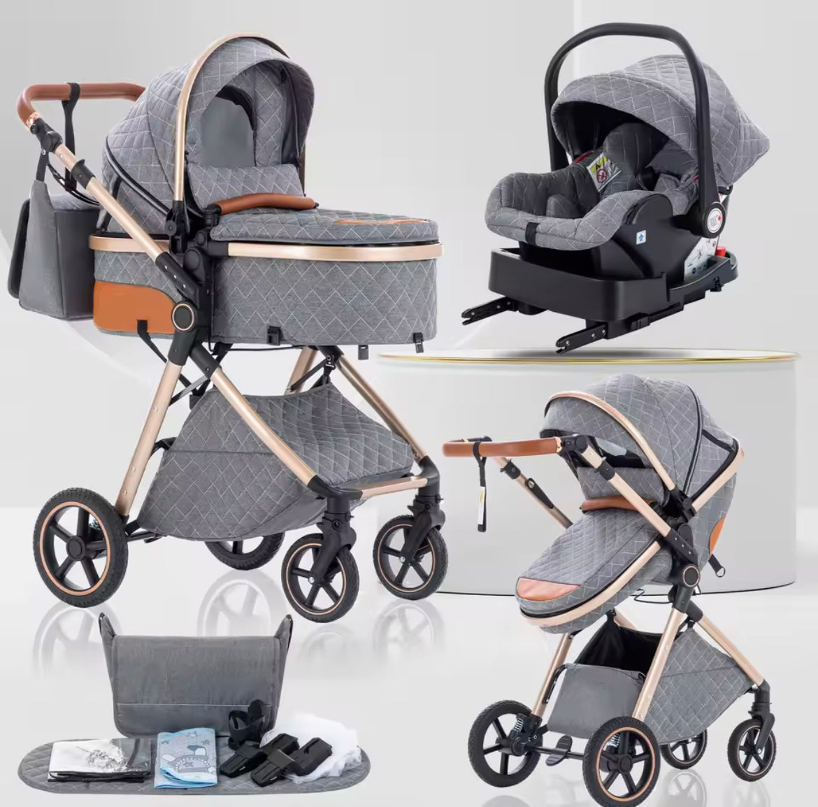 Nestino Premium 3-in-1 Kinderwagen – Komfort, Sicherheit & Flexibilität