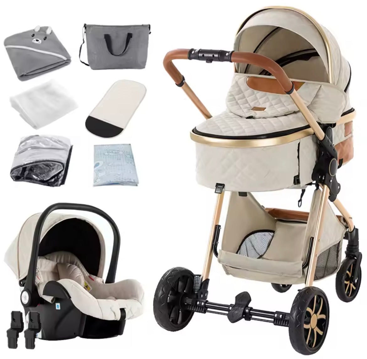 Nestino 3-in-1 Kombikinderwagen – Geborgenheit von Geburt an