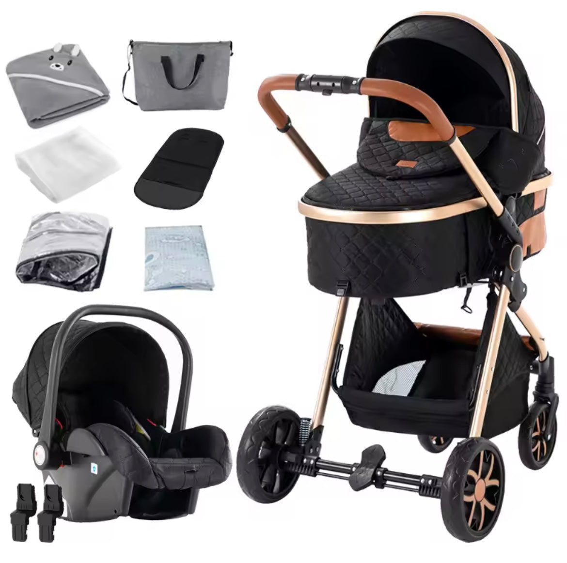 Nestino 3-in-1 Kombikinderwagen – Geborgenheit von Geburt an