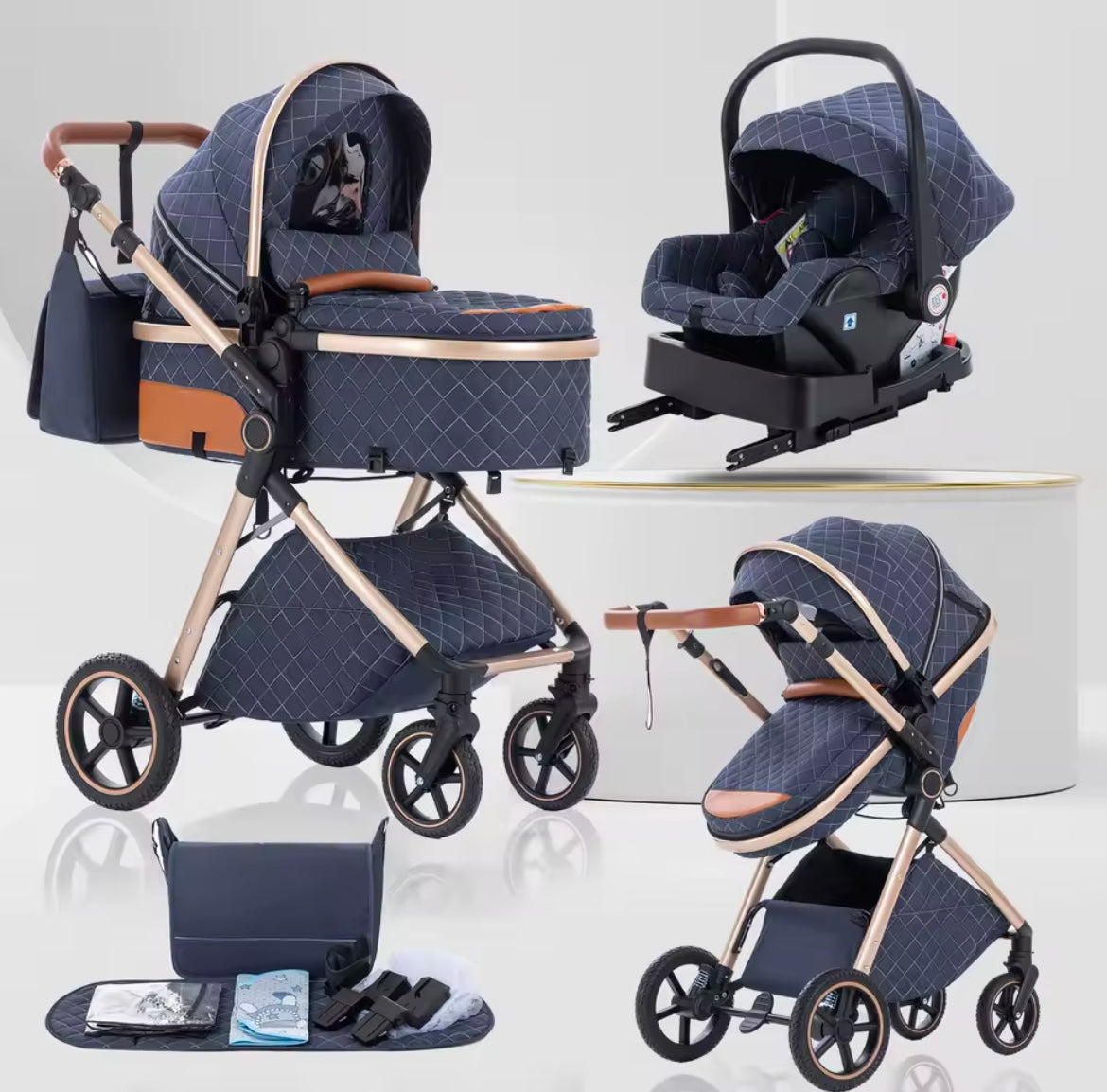 Nestino Premium 3-in-1 Kinderwagen – Komfort, Sicherheit & Flexibilität