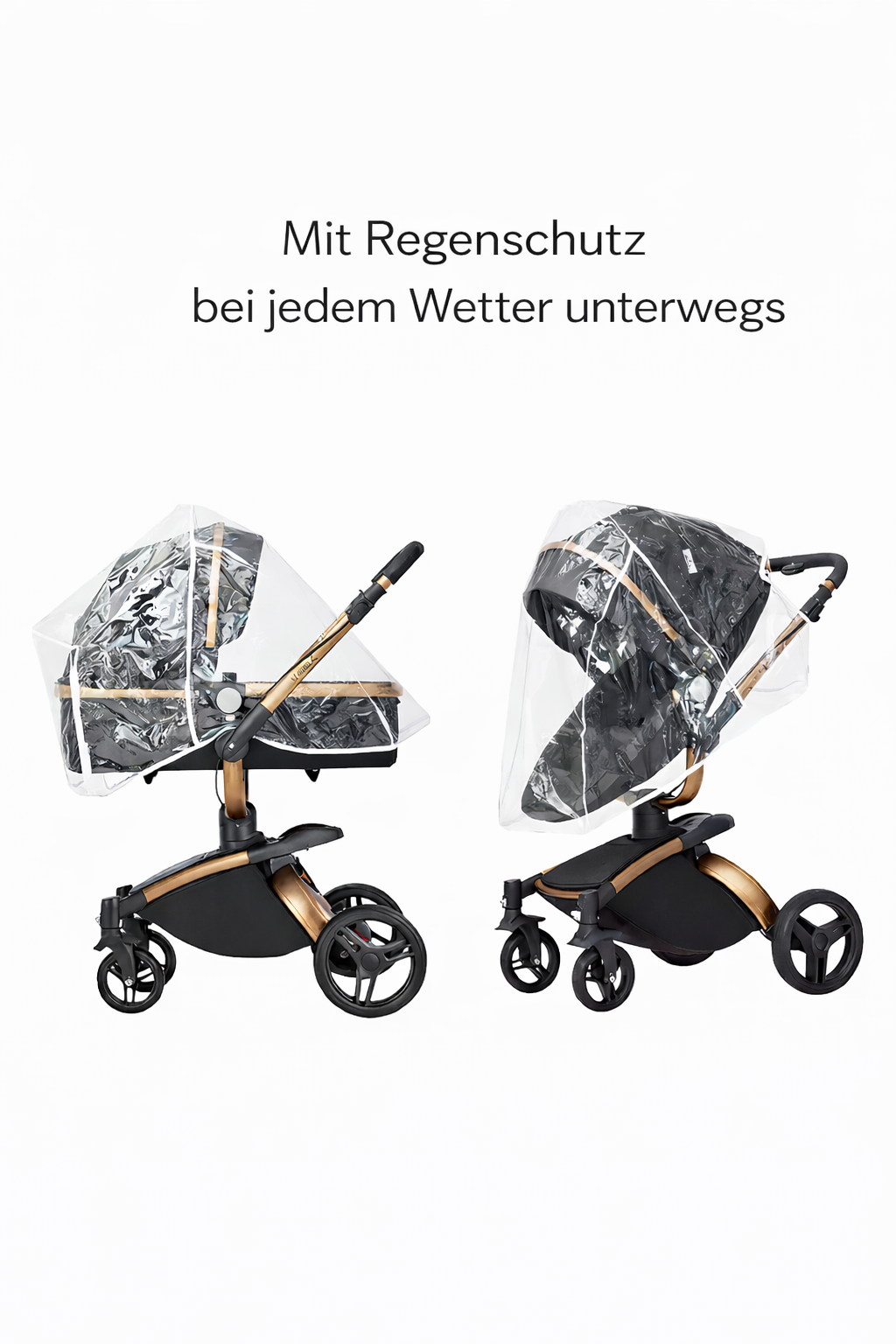 3-in-1 Baby Kinderwagen mit Babyschale – Luxus Stroller für Neugeborene & Kleinkinder