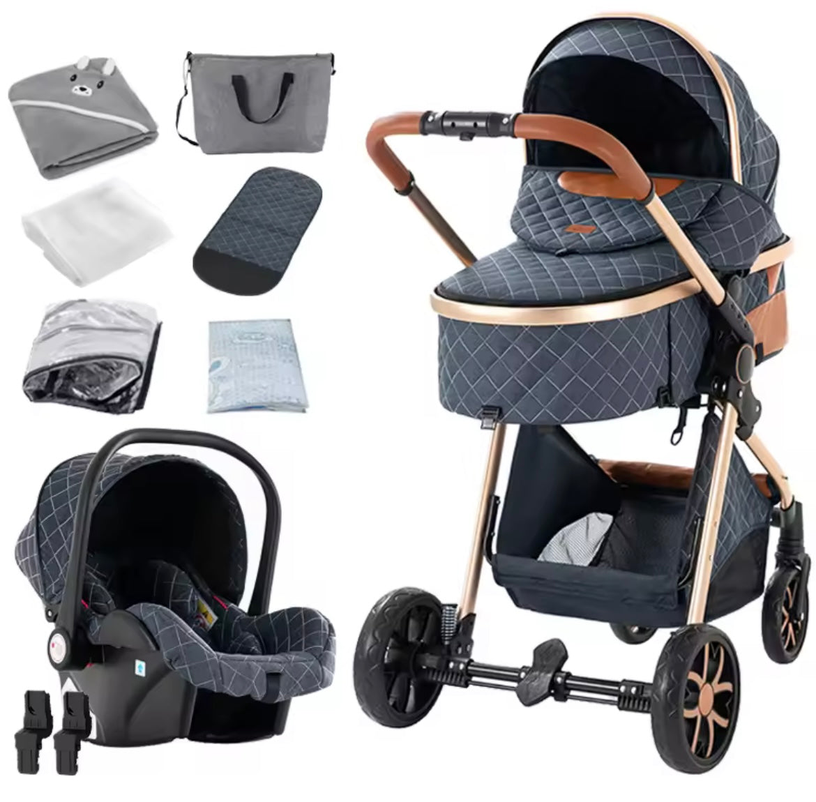 Nestino 3-in-1 Kombikinderwagen – Geborgenheit von Geburt an