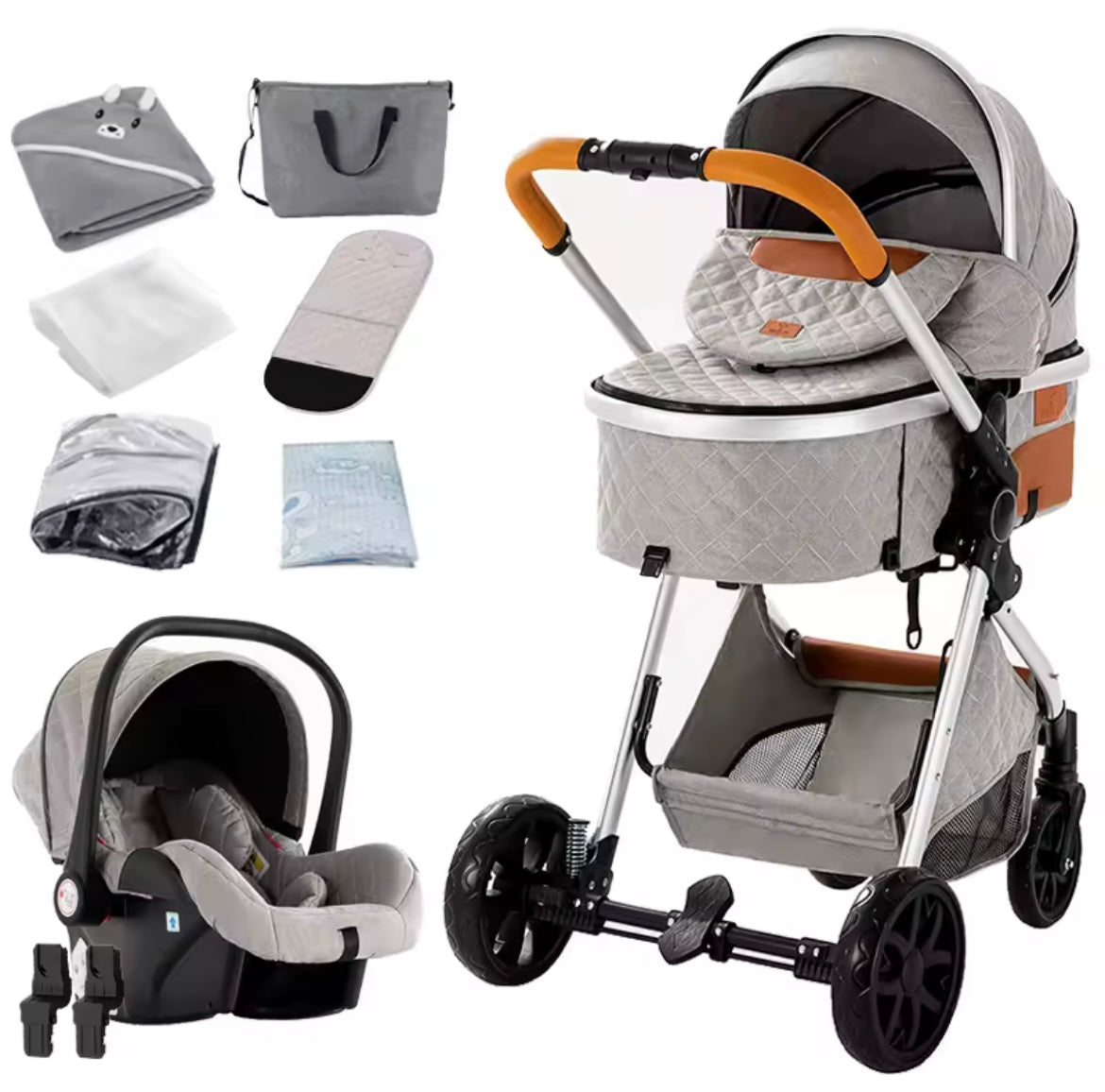 Nestino 3-in-1 Kombikinderwagen – Geborgenheit von Geburt an