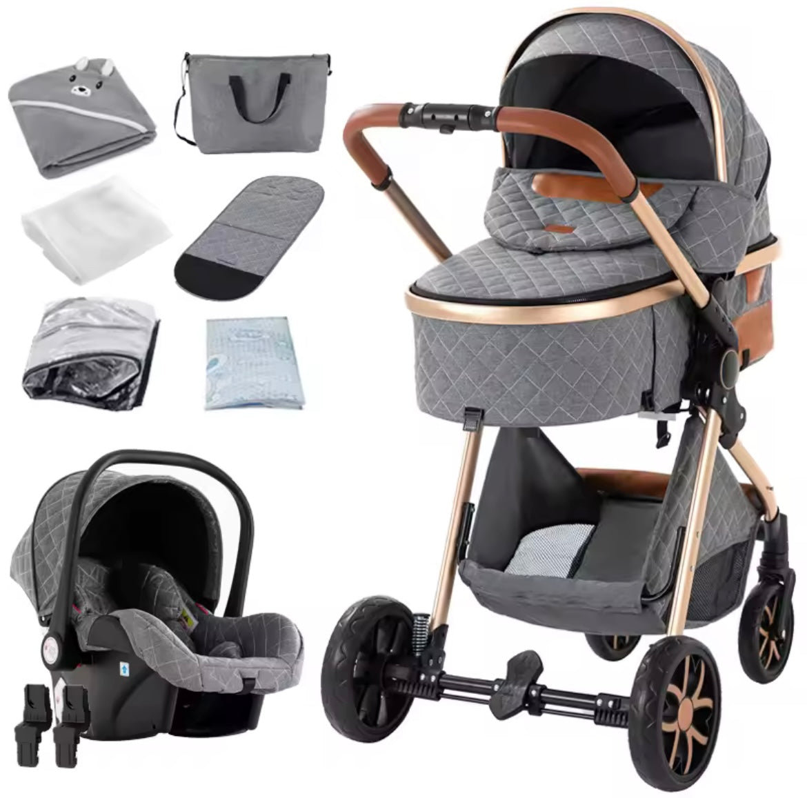 Nestino 3-in-1 Kombikinderwagen – Geborgenheit von Geburt an