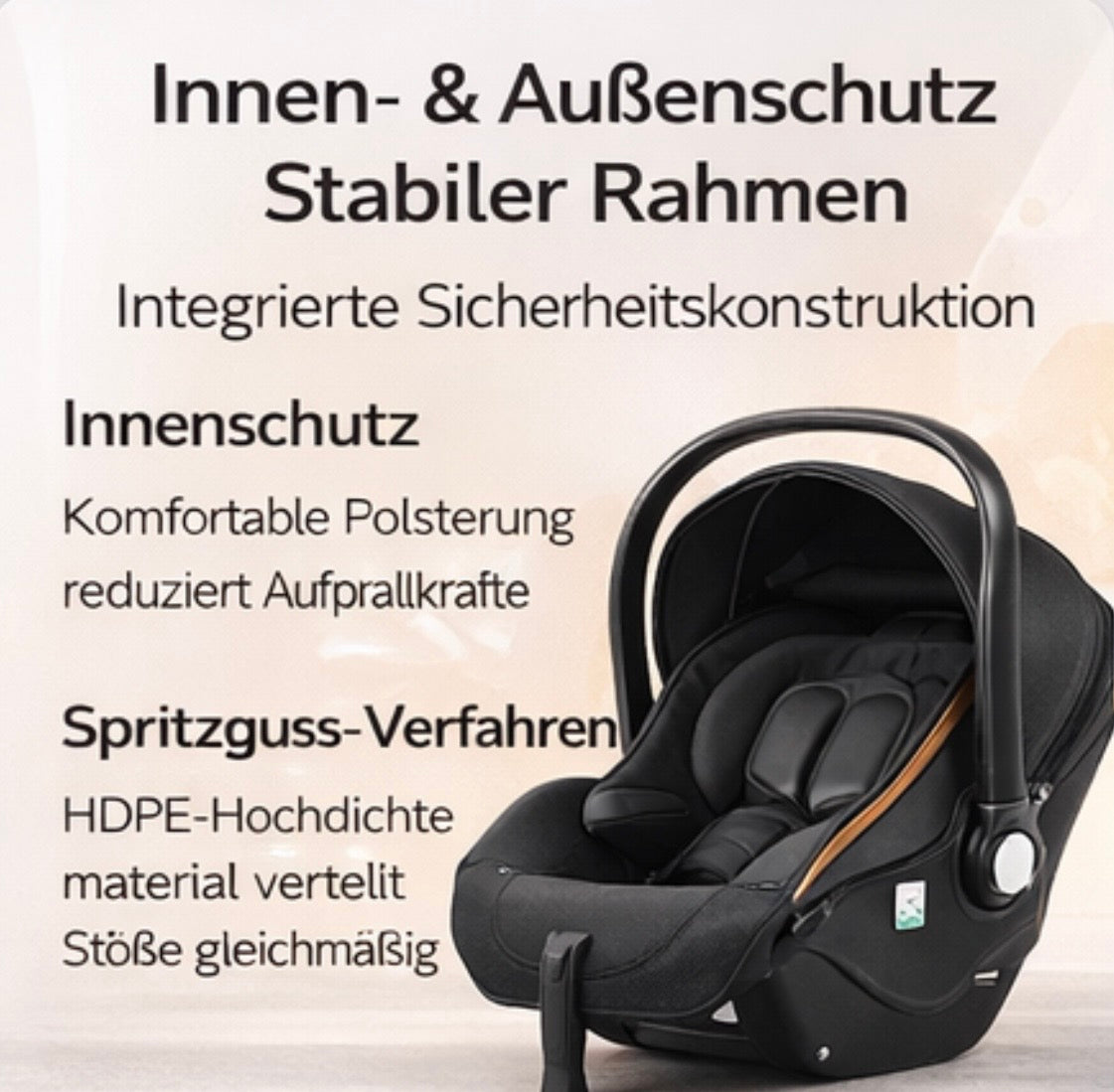 3-in-1 Baby Kinderwagen mit Babyschale – Luxus Stroller für Neugeborene & Kleinkinder