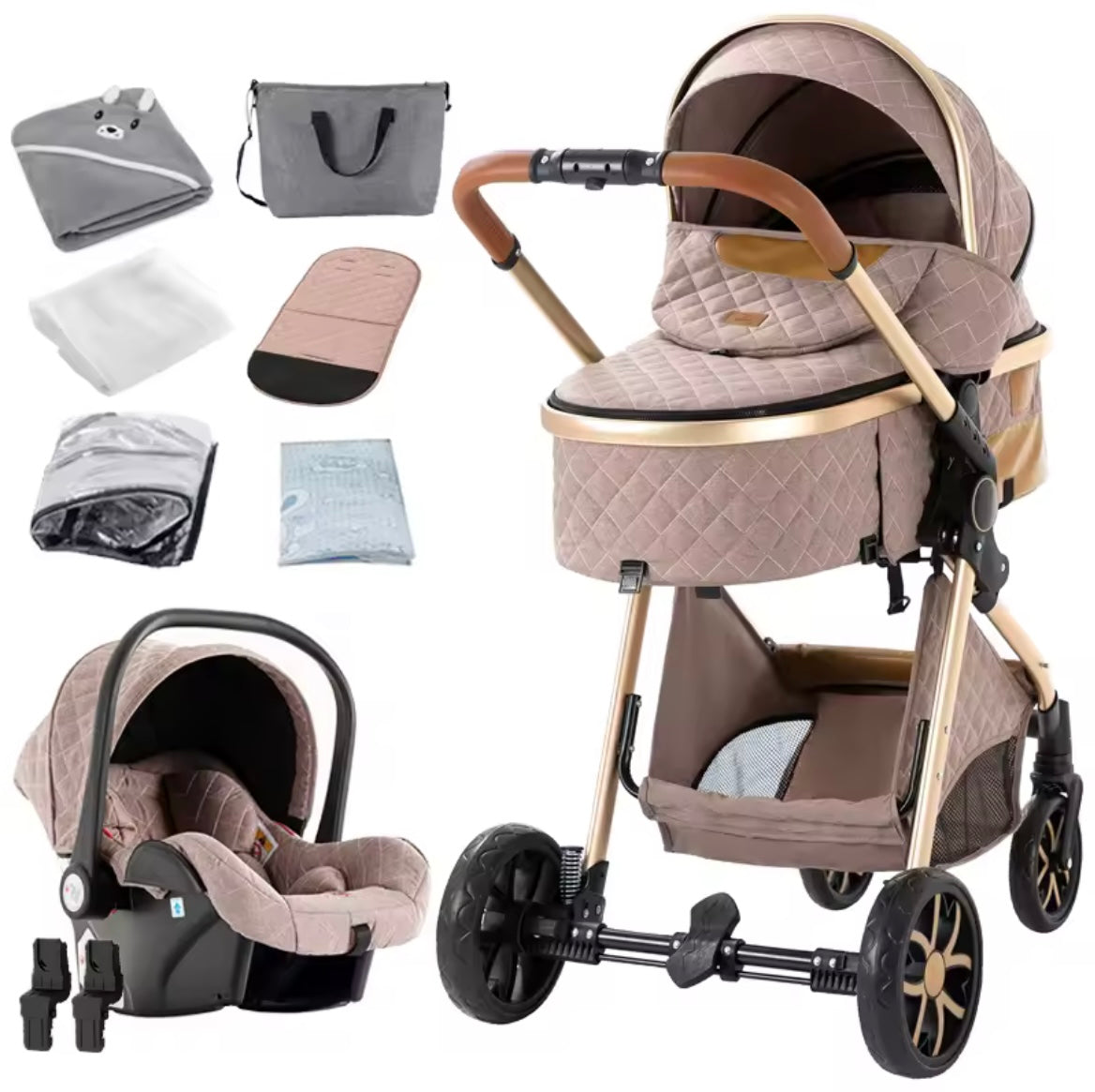 Nestino 3-in-1 Kombikinderwagen – Geborgenheit von Geburt an