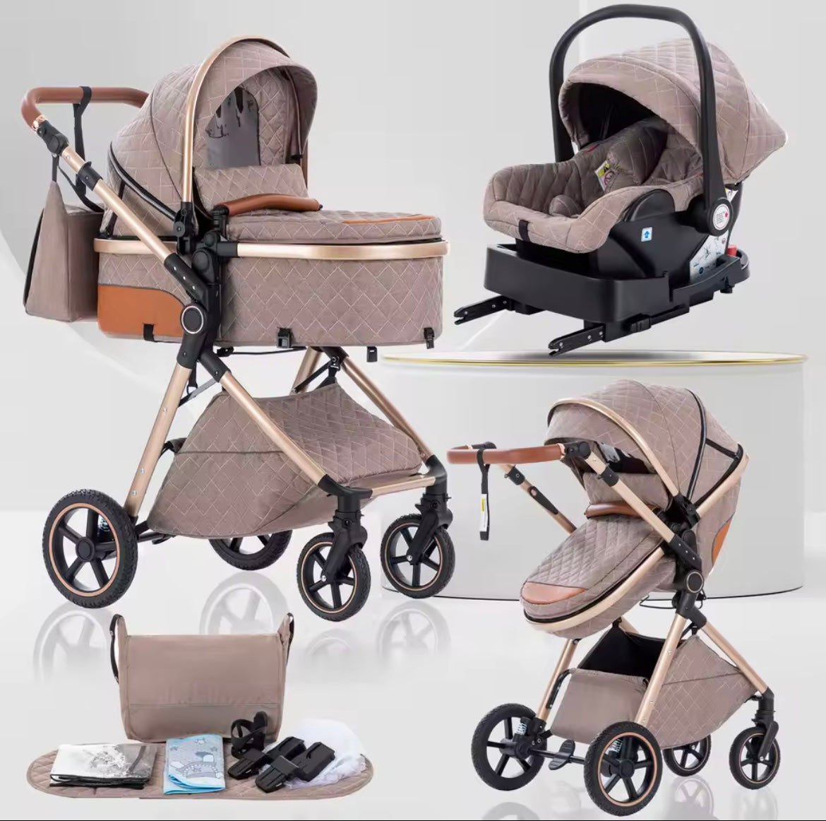 Nestino Premium 3-in-1 Kinderwagen – Komfort, Sicherheit & Flexibilität