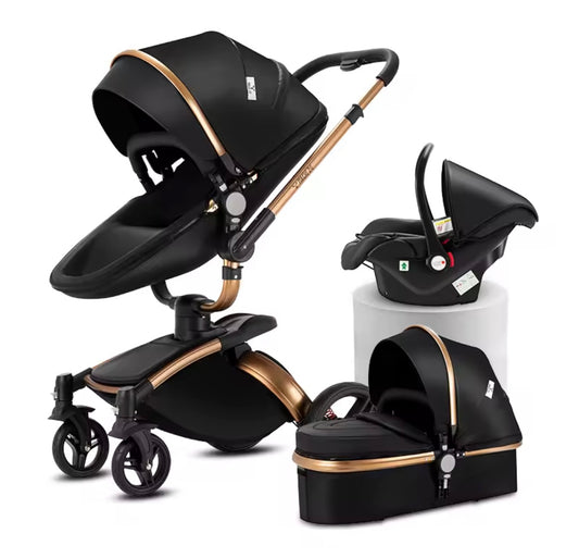 3-in-1 Baby Kinderwagen mit Babyschale – Luxus Stroller für Neugeborene & Kleinkinder