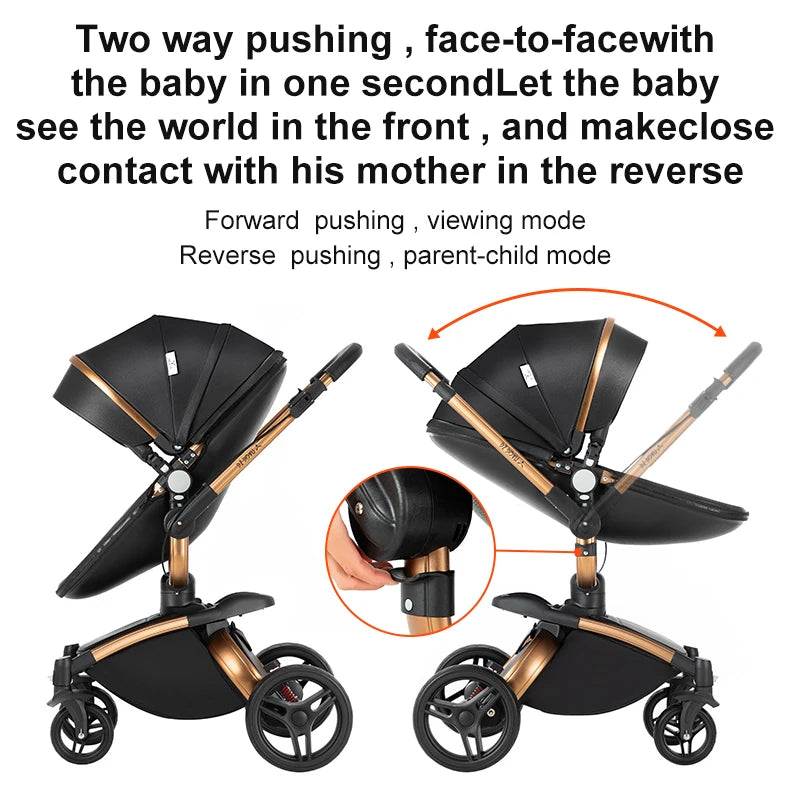 3-in-1 Baby Kinderwagen mit Babyschale – Luxus Stroller für Neugeborene & Kleinkinder