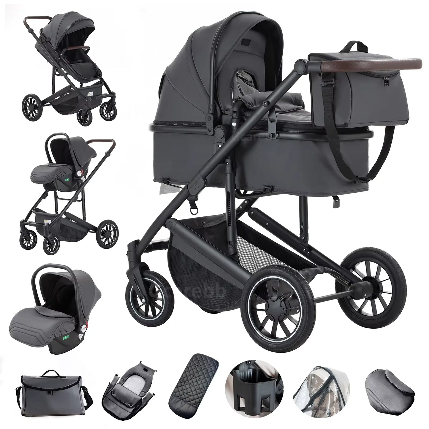 BABYFLOW COMFORT – Wendbarer 3-in-1 Kinderwagen